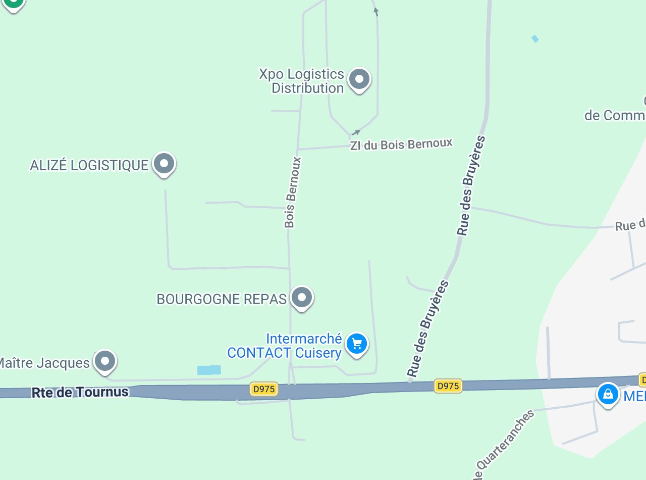 Plan d'accès : Cuisery, Saône-et-Loire